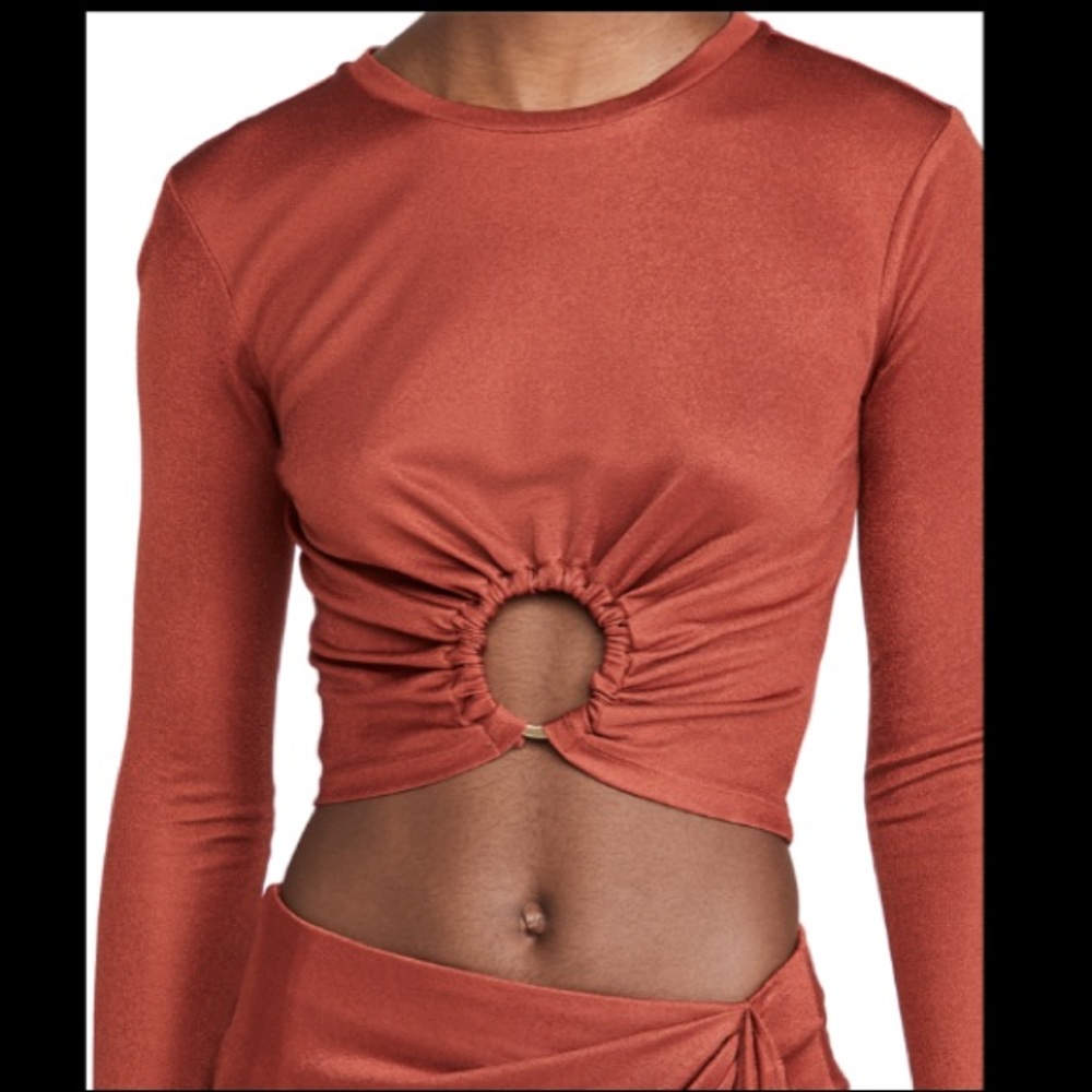 NWT Cult Gaia Chloe Top in Rust Size Medium